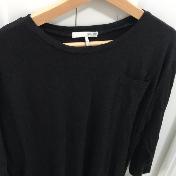 Oak + Fort Long Sleeve Shirt with Pocket - Picture 2 of 4